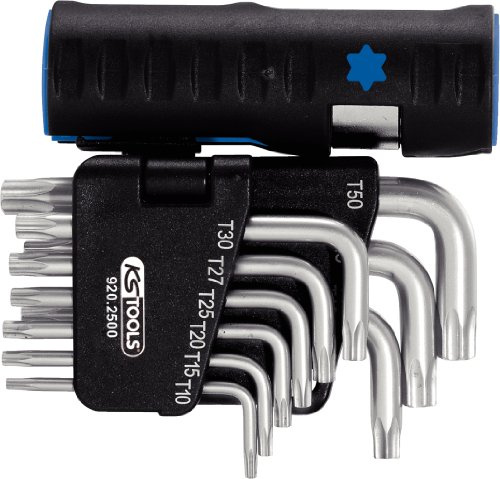 KS Tools 920.2500 3 in 1 TX-Winkelstiftschlüssel-Satz,10-tlg. kurz