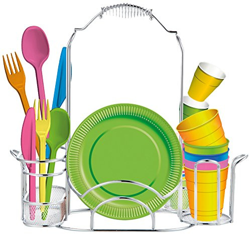 BRANDANI 55736 Party Set all Inclusive in Metallo Cromato