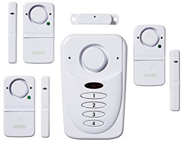 Sabre HS-WAK-UK Loud 120 Db Wireless Home Security Burglar Alarm Kit | Easy Diy Installation For Windows Or Doors With Siren, Disarm Or Chime Modes And Entry/Exit Delay Settings | 3 Pack