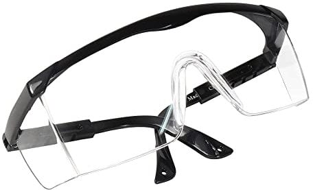 HQRP Clear Tint UV Protective Safety Goggles Glasses for Yard work, Gardening, Lawn mowing, Weed whacking, Hedge trimming, Wood working, Construction, etc.