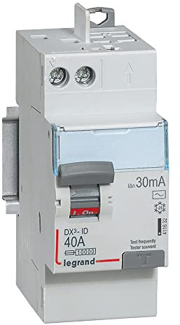 Legrand - Interrupteur différentiel bipolaire - Type AC 30mA arrivée haut/départ haut par bornes automatiques 40A