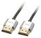 Lindy 0,3 m Cromo Slim 4 K Cable HDMI con Ethernet