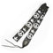 D'Andrea Unisex-Erwachsene Vintage Gitarrengurt, Peace-Dove (schwarz), 2 W x 54 L