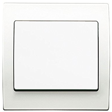 Va et Vient Blanc Delta Iris + Plaque basic Blanc