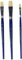Pébéo 697199 Pack de 3 pinceles de cerdas blancas planas, numeros: 6, 10, 14