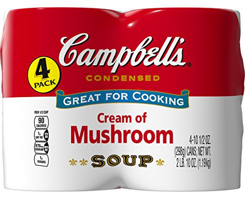 Campbell's Cream of Mushroom Soup 05100001261-A VE 4 Amazon
