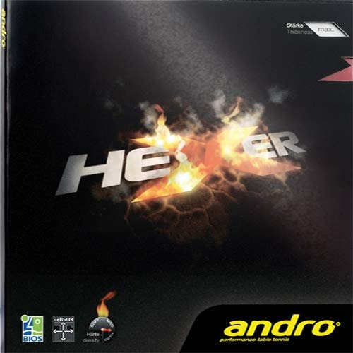 ANDRO Belag Hexer Farbe 1,9 mm, schwarz, Größe 1,9 mm, schwarz
