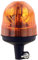 Halogen Rundumleuchte Orange, Groß Mit Festem Fuß, Blinkleuchte 12V 24V, ECE R65 Straßenverkehr Zulassung, KFZ Warnleuchte