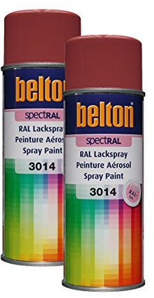 KWASNY 2x 324 051 BELTON SPECTRAL Lackspray RAL 3014 altrosa hochglanz 400ml