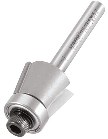 Trend TCT Bevel Trim Cutter, 20mm Diameter, 80-Degree, 1/4 Inch Shank | Ideal For Creating Clean Bevel Trims In Wood And Laminates With A Tungsten Carbide Tip, 46/3X1/4TC