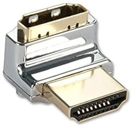 LINDY Adattatore HDMI CROMO® Tipo A M/F a 90 gradi Sù