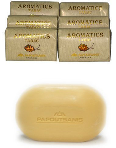 6-pack - Greek Soap - Papoutsanis Aromatics - Tabac - 125 Gr Bar by Papoutsanis