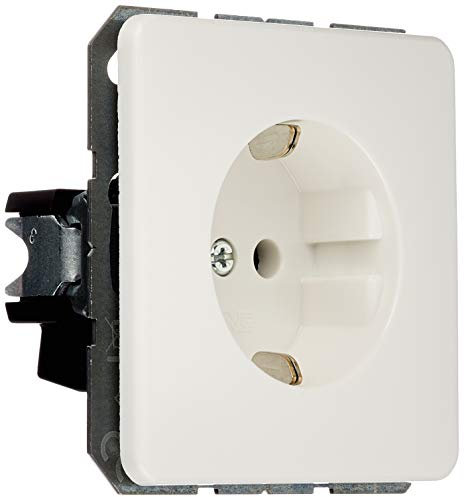 Jung CD 1520 WW Schuko Steckdose 16 A 250 V Serie, alpinweiß, 250 V