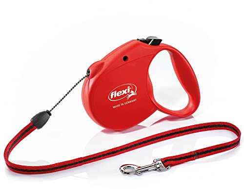 Flexi Basic Standard Cord Red Small 5m Retractable Dog Leash/Lead for dogs up to 12kgs/26lbs