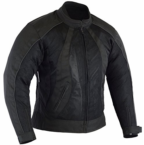 Australian Bikers Gear - Motorrad-Jacke für Damen mit Air Flow Mesh, schwarz, mit Abnehmbarer wasserdichter Thermo-Fütterung