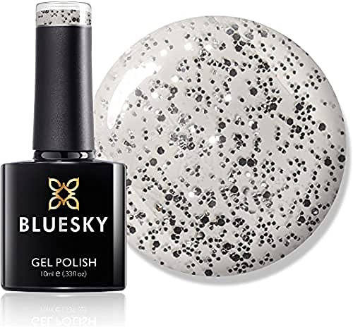 Bluesky Gel Nail Polish, Ooh La La Sp20, Clear, Glitter, Transparent 10 ml (Requires Curing Under UV LED Lamp)