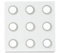 Mepal Topfuntersetzer Domino, Melamine, Weiß, 16.2 x 16.2 x 0.8 cm