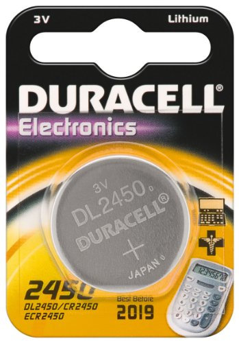 Duracell Batterie électronique 2450 Pile bouton lithium 3 V (CR2450) 1st Lot de 5