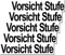 GreenIT Aufkleber Sticker 20cm Achtung Vorsicht Stufe Tür Schild Hinweis Warnung (5)