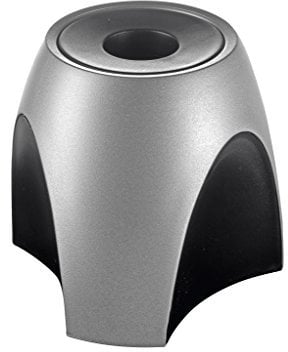 HAN Büroklammerspender DELTA mit Ringmagnet, Büro Zubehör für Heftklammern, moderner Klammernspender für die Schreibtisch Organisation, 2752-77, silber edition