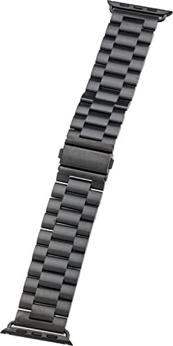 PETER JÄCKEL WATCH BAND für Apple Watch 44mm (Series 4/5)/ 42mm (Series 1/2/ 3) Stainless Black