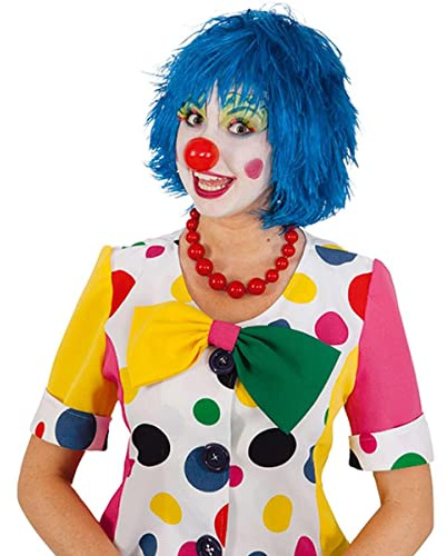 Clown-Perücke bunte Haare für Clown blau Karneval Fasching
