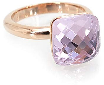 Nobel Damen-Ring Rosegold Gr. 52 Pink Kristall Cocktailring SCHMUCK