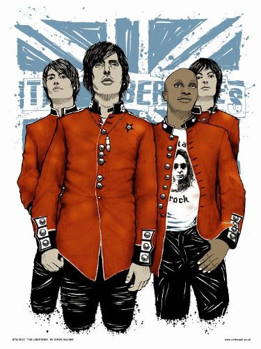 On The Wall OTW010 Kunstdruck The Libertines (Pete Doherty, Carl Barât), designt von Simon Walker, 40 x 30 cm