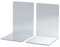 MAUL Buchstütze aus Aluminium (2er Pack) 16x15x21cm | Bücherhalter, Organizer für Kinder, Bücher, Büro, Regal | Bücherstütze im stilvollen Aluminium Design, möbelschonender Buchhalter | Silber