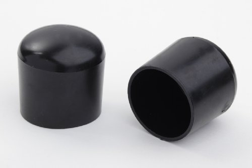 4 Stück Stuhlbeinkappe Stuhlbeinschutz Bodenschutz Stuhlschoner Kunststoff schwarz Durchmesser 28mm, für alle Böden im Innen- und Aussenbereich