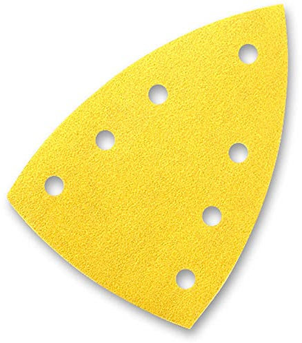 sia Abrasives 6318.5062.0040 Siarexx Siafast Delta Serie 1960 Schleifpapier, 7-Loch, 147 mm x 100 mm, Körnung 40, 50 Stück