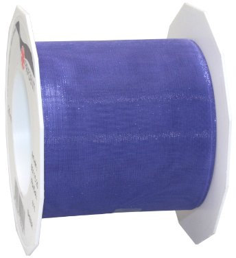 Präsent C.E. Pattberg Sheer Organzaband lila, 25 m Geschenkband zum Einpacken von Geschenken, 72 mm Breite, Zubehör zum Dekorieren & Basteln, Dekoband