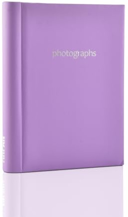 ARPAN Self Adhesive Photo Album 36 Sheets 72 Sides Spiral Ring Binder, Large Sticky Page Photo Album with Index Pages & CD/DVD Pocket, Pastel Purple