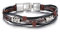 JewelryWe Leder Armband Damen Herren: Retro Tribal Lederarmband Legierung Leder Seil geflochten Armreif mit Einfacher Schnalle Braun Schwarz Silber
