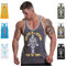 Gold's Gym, Muscle Joe Contrast Vest, Tank Top, Herren, Grau, L