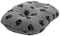 Danish Design Luxuriöse Gesteppte Matratze für Hunde/Welpen, Sherpa-Fleece, oval, 89 cm, Grau