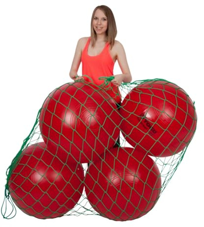 Sport-Tec Ballnetz für Gymnastikbälle Aufbewahrungshilfe Transporttasche Aufhängung GRÜN