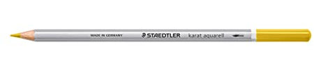 STAEDTLER aquarell Buntstifte karat aquarell, helloliv, wasservermalbare, weiche, farbintensive Mine, unterschiedliche Trocken- und Nasstechniken, 6 Aquarellstifte im Kartonetui, 125-56