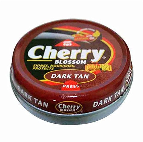 Cherry Blossom Dark Tan Shoe Polish, 50ml