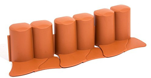 Prosper Plast ipal6-r624 302 x 10 cm Garten Palisade – Terracotta (12-teilig)