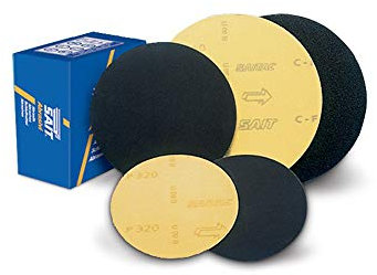 Sait 90439 D-SAITAC-VEL C-F Velcro Sanding Disc 180mm Diameter 40 Grit Pack of 50