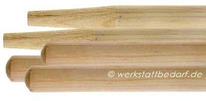 werkstattbedarf 5x Besenstiele aus Kiefernholz superstabil 160cm Ø28mm, mit Konus