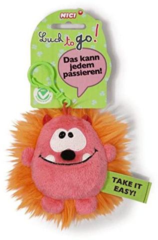 Nici Schluesselanhaenger pink/orange \Das kann jedem passieren\ 10 cm , 37153