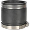 AquaForte PVC Elastomer, flexible Muffe, Ø 90 mm/ 3 (Klemmbereich 90-82mm), enorm flexibel!, Schwarz