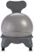 Gaiam Klassischer Balance-Ball-Stuhl – Übungsstabilität, Yoga-Ball, Premium-Stuhl, ergonomischer Stuhl für Zuhause und Büro, kühles Grau, 61-63,5 cm Sitzhöhe