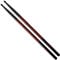 Tama Rhythmic Fire Sticks O7A-F-BR, schwarz mit rotem Muster