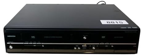 MEDION MD 83425 - Registratore DVD/VHS (tuner DVB-T e analogico, HDMI, USB, funzione di copia E70004, Timeshift, EPG, upscaling fino a 1080 p)