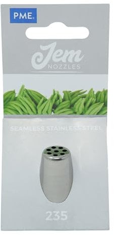 JEM NZ235 Douille Herbe Epaisse, Acier Inoxydable, Argent, 2 x 2 x 3.5 cmNZ235