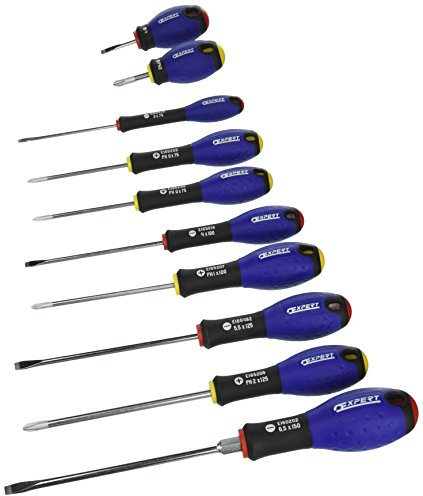 Expert E160905 Slotted and Phillips Screwdriver Set, 10-Piece