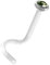 bioplast® Nasenstecker mit Stein hellgrün